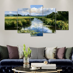 Summer Solstice Over The Still Waters - NicheCanvas