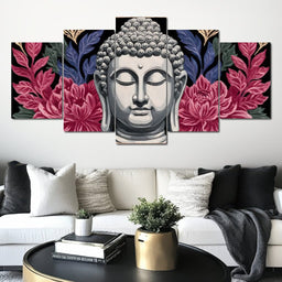 Buddha Blossom Tranquil Aura - NicheCanvas