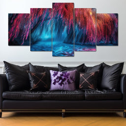 Neon Cascade - TooplesArt - NicheCanvas