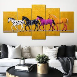 Polka Dot Stampede - TooplesArt - NicheCanvas