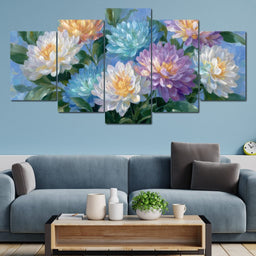 Petals of Tranquil Vibrance - NicheCanvas