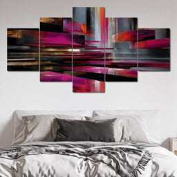 Vibrant Rhythms of Reflection - NicheCanvas