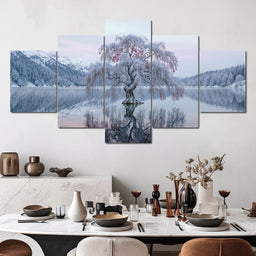 Willow of the Frosted Lake - TooplesArt - NicheCanvas