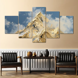 Golden Summit Rising Light - NicheCanvas