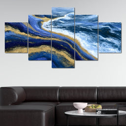 Tidal Currents Of Liquid Gold - NicheCanvas