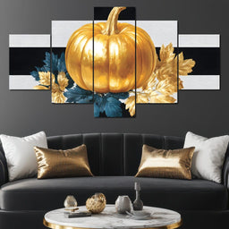 Golden Pumpkin Luxe Harvest - NicheCanvas