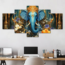 Radiant Majesty of the Elephant - NicheCanvas