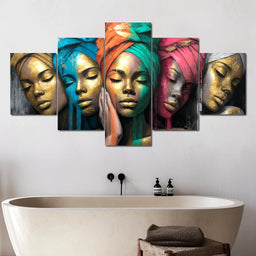 Golden Reverie Sisterhood - NicheCanvas