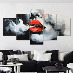 Radiant Lips of Stillness - NicheCanvas