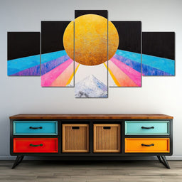 Golden Horizon Radiance - NicheCanvas