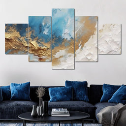 Golden Tide Celestial Drift - NicheCanvas