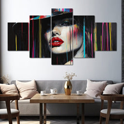 Vibrant Elegance Strokes - NicheCanvas