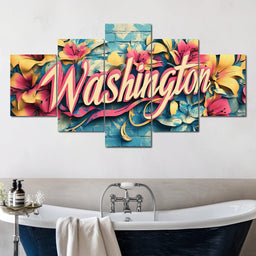 Floral Washington - NicheCanvas