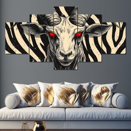 Infernal Ram of Shadows - NicheCanvas