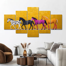 Polka Dot Stampede - TooplesArt - NicheCanvas