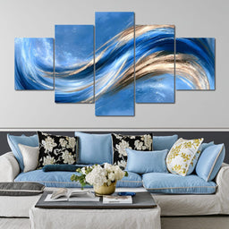Rhythmic Flow of Liquid Motion - NicheCanvas
