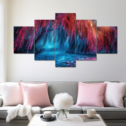 Neon Cascade - TooplesArt - NicheCanvas