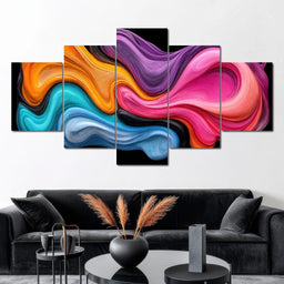 Cheerful Oil Rivers of Infinity - TooplesArt - NicheCanvas