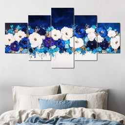 Floral Symphony Nocturnal - NicheCanvas