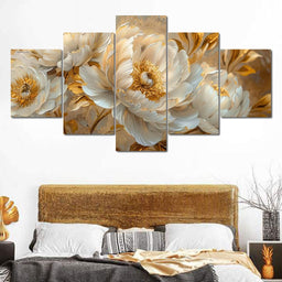 Golden Petal Harmony - NicheCanvas