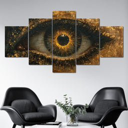 Golden Glimpse Into the Soul - NicheCanvas