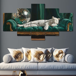 Opulent Disco Dream Leopard - NicheCanvas