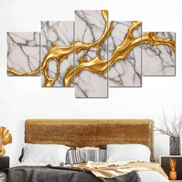 Marble River of Gold - TooplesArt - NicheCanvas