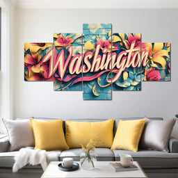 Floral Washington - NicheCanvas