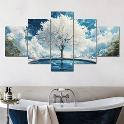 Whispering Celestial Oasis - NicheCanvas