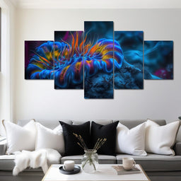 Neon Sea Bloom - TooplesArt - NicheCanvas