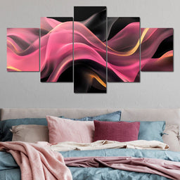 Silken Waves of Radiant Light - NicheCanvas