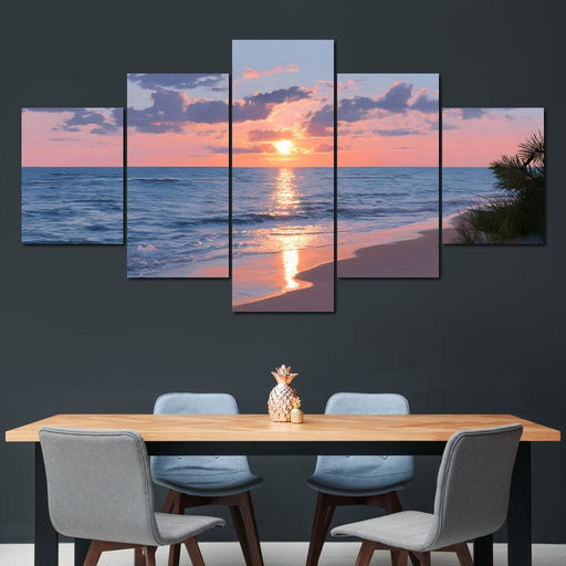 Ocean Dawn Romantic Skies Canvas Print