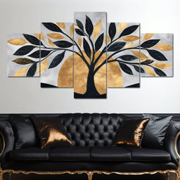 Golden Dawn Tree Reverie - NicheCanvas