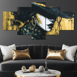 Golden Midnight Femme Shadow - NicheCanvas