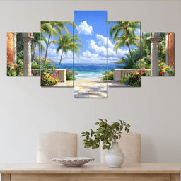 Tropical Gateway to Tranquility - NicheCanvas