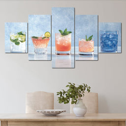 Colorful Cocktails - NicheCanvas