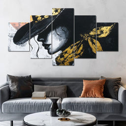 Golden Cowgirl - NicheCanvas