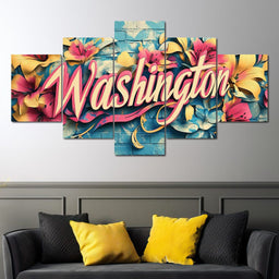 Floral Washington - NicheCanvas