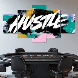 Hustle Bold Brush Energy Burst - NicheCanvas