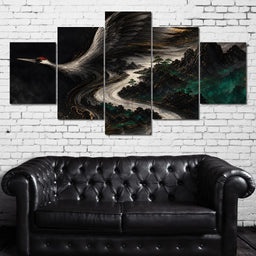 Ascending Over Jade Peaks - NicheCanvas