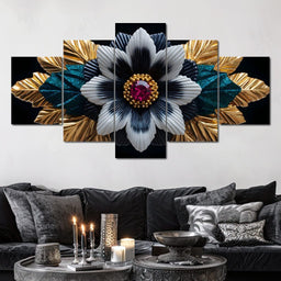 Golden Petal Radiance Jewel - NicheCanvas