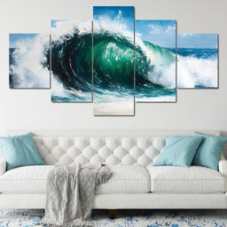 Oceanic Wave - NicheCanvas