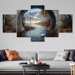 Swan's Passage - TooplesArt - NicheCanvas