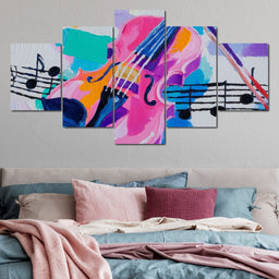 Melodic Violin Vibrance - NicheCanvas