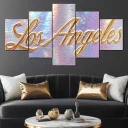 Golden Dreams of LA Sunset - NicheCanvas