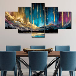 Celestial Rain Of Starlight - NicheCanvas