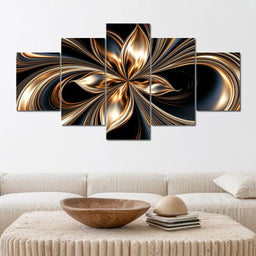 Gilded Currents Of The Infinite Void - NicheCanvas
