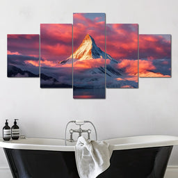 Snow Throne at Sunrise - TooplesArt - NicheCanvas