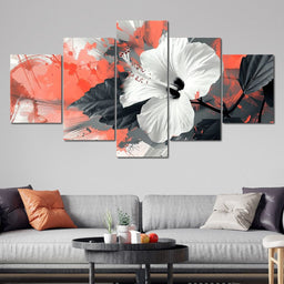 Sanguine Hibiscus Dreams - NicheCanvas