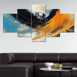 Solar Vortex Oceanic Surge - NicheCanvas